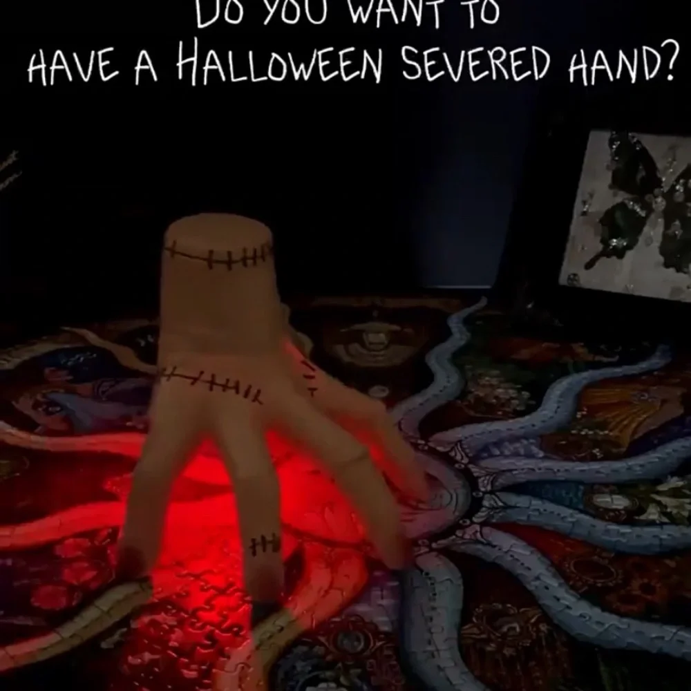 Electric Wednesday Addams “Thing” Hand – LED Lights, Music & Crawling Motion